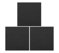 3 Pièces Plaques D'affichage Vierges en Aluminium Anodisé Noir | Panneau Métallique Brillant, Résistant à Corrosion, Usage Extérieur et Bureaux Modernes, 12 Pouces
