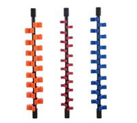 3 Pièces Plateau Organisateur de Douilles Réglable Double Face | Support Détachable à Bille Ressort, Rangement Adaptable, Format Portable, Usage Atelier Automobile