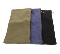 3 Pièces Pochette à Outils en Toile, Double Ferm | Rangement Sûr pour Atelier, Garage et Boîte à Outils, Format Compact, Toile Épaisse