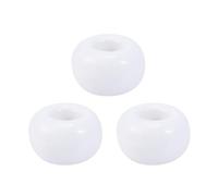 3 Pièces Porte-Brosse à Dents Rond en Céramique Blanc