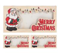 3 Pièces Porte-cartes de Fête en Support pour Cartes et Photos | Usage Quotidien et Fêtes de Fin D'année, Design Portable et Robuste, Motifs Festifs