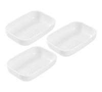 3 Pièces Presse-ail Manuel Multifonction en Plastique Blanc | Râpe Gingembre, Carottes et Noix Entières, Préparation Pâtisserie, Usage Sûr, Nettoyage Réduit, Résistant aux Taches