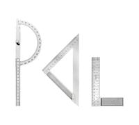 3 pièces Raporteur angle, Rapporteur d'angle en métal 0-180 °, Règle d'angle rapporteur, 0-180 degrés rapporteur d'angle, Rapporteur d'angle avec vis, Raporteur angle, convient pour mesurer les angles