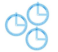 3 Pièces Rapporteur Rotatif à 360 Unités, Bras Articulé, ABS | Outil Mathématique pour Élèves, Échelle Claire à 1 Unité, Mesure Précise, Démonstration D’angle, Feuilles
