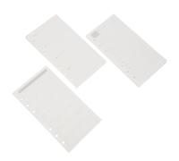 3 Pièces Recharge Agenda Hebdomadaire A6 à 6 Trous, Résistant | Feuilles Détachées Non Datées, Planification Quotidienne, Hebdomadaire et Mensuelle, pour Bureau et Maison