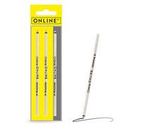 Recharges pour petit stylo à bille - Noir - 3 pièces - Mine moyenne - ONLINE Noir