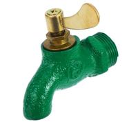 3 Pièces Robinet D'eau Classique en Fer 3/4 Pouce, Débit Stable | Installation Facile, Réglage Simple du Flux Température, Usage la Cuisine et Jardin, Vert