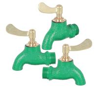 3 Pièces Robinet D'évier Utilitaire Classique 3/4 Pouce | Format Portable, Débit Stable, Réglage Facile, Usage la Cuisine et Jardin, Installation Simple, Finition Verte