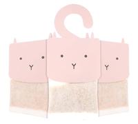 3 Pièces Sachet Parfumé Rose à Crochet pour Armoire et Placard | Non-tissé et Maïs, Diffusion Lente, Désodorise les Odeurs, pour Paquet, Casier, Voiture