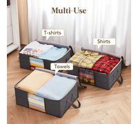 3 pièces Sacs de rangement pliables pour la maison, organisateur ménager pour vêtements, literie, pulls, oreillers et rangement dans le placard 1 pièce,paquet de 3,6 paquets,20 pièces,10 piècesGéométr