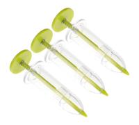 3 Pièces Semoir de Jardin en Rangs, Plantoir Manuel ABS Jaune | Graines et Fleurs, Usage Extérieur ou Serrage, Portable, Réduit le Gaspillage, Facile à Utiliser
