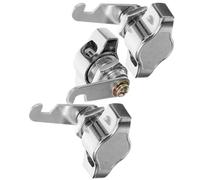 3 Pièces Serrure Batteuse sans Clé 25mm pour Casiers Métalliques et | Alliage de Zinc Argenté, Loqueteau à Ressort, Fermeture Automatique, Montage Affleurant, Fonctionnement Fluide pour Bureaux
