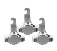 3 Pièces Serrure sans Clé Loqueteau 25mm Argenté | Installation Peu Encombrante, Fonctionnement Fluide, Alliage de Zinc Solide, Verrouillage Automatique
