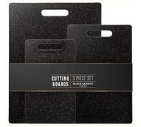 3 pièces Set de planches à découper en motif marbre, planche de préparation alimentaire de cuisine, planche à découper en plastique pour séparer les aliments crus/cuits, planche à découper double face