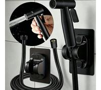 3 pièces/Set Douchette de bidet en acier inoxydable, pistolet de nettoyage de toilette à haute pression, pulvérisateur de salle de bain multifonctionnel et durable en plastique avec tuyau à ressort de
