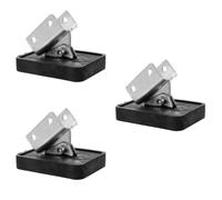3 Pièces Stabilisateur de Pieds D'échelle en Caoutchouc Épais | Pied Rétractable en Fer, Surface D'appui Élargie, pour Sols en Béton et Entretien Extérieur
