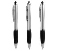 3 Pièces Stylos à Colle RéTractables Noirs-Pointe Fine 0,7 Mm,Stylos à Encre Gel RéTractable Encre à SéChage Rapide, 54 % De MatéRiau Recyclé,PoignéE En Caoutchouc Pour Une Prise En Main Confortable