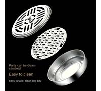 3 pièces Support de bobine de moustique en acier inoxydable avec couvercle & poignée, plateau d'encens portable résistant aux flammes pour usage intérieur et extérieur en été, cadeau de décoration de 