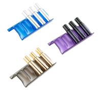 3 Pièces Support de Rangement Pliable pour Flacons D'huiles | Plastique Noir, Usage Maison ou Bureau, Organise et Expose Vos Bouteilles