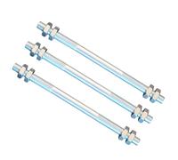 3 pièces tige filetée M12 droite - gauche filetage 160 mm + 12 écrous