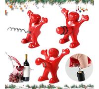 3 Pièces Tire-Bouchon Amusant, Bière Ouvre Bouteille, Ouvre-Bouteille Ensemble Bouchon de Vin, Bière Décapsuleur, Tire Bouchon Personnalisé, bouchon Bouteille Vin, tire Bouchon Cadeau Homme Femme