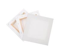 3 Pièces Toile à Peindre Blanche, Châssis D'art DIY sans Bavures | Bois et Linoleum, pour Huile et Gouache, Décoration Diy, Format Panneau, Usage Créatif