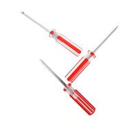 3 Pièces Tournevis en U Rouge en Acier, Précis et Antirouille | Design Rotatif, Usage sur Visseuse Devisseuse, Outil Spécial pour Électricien et Branches, Finition Soignée