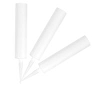 3 Pièces Tube de Mastic Rechargeable 300ml Blanc Réutilisable | Cartouche Vide Tubes de Mastic Vides à Remplir, Pistolet, Usage Industriel