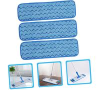 3 Pièces vadrouille serpillière recharges Remplacement Tampon Compatible Balai serpillère vitasery Nettoyage Sol Lavette mop Chiffon
