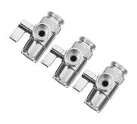 3 Pièces Vanne Inverseuse Cuivre Abs Argenté, Débit Réglable | Répartition de L’eau, Montage Simple, Étanchéité Soignée, Usage Évier la Cuisine, Format Compact