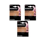 3 piles 377 Duracell -