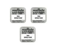 3 piles MURATA 364 SR621SW -