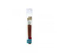 3 Pinceaux Plats N°5 N°10 N°14 Pour Raccords Nespoli