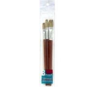 3 Pinceaux Plats N°5 N°10 N°14 Pour Raccords Nespoli
