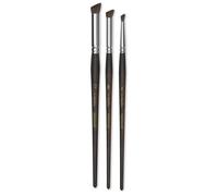Sennelier – Set de 3 pinceaux à estomper Le Pastelliste – poil de poney biseauté, tailles 4/8/12