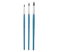 Pébéo – Pinceaux Rond Aquarelle – Imitation petit-gris – Lot de 3 (N°4, N°8, N°12)