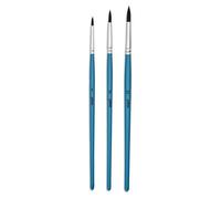 Pébéo – Pinceaux Rond Aquarelle – Imitation petit-gris – Lot de 3 (N°4, N°8, N°12)