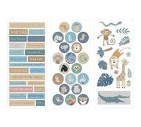 3 plaquettes de stickers safari - Artemio Multicolore G