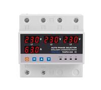 3 protecteur de surtension triphasé ATS commutateur automatique sélecteur de phase alimentation sans interruption 63A 100A 220V 3P limiteur de surintensité (100A)