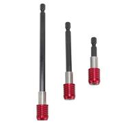 3 rallonges magnétiques pour perceuse - 50 mm, 100 mm, 150 mm