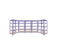 Offre spéciale Monster Racking : 3 rayonnages Q-Rax haute performance 90 x 50 x 180 cm + 2 rayonnages Q-Rax haute performance 120 x 50 x 180 cm. Rayonnage pour charges lourdes, rayonnage de stockage, 