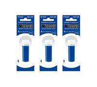 3 recharges pour marqueur - Effaçable - V-Board Master - Pilot - Bleu - Pointe moyenne