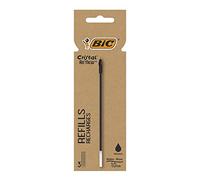 Recharge Re'new Stylo Bille Cristal Moyen 3 Pcs Noir