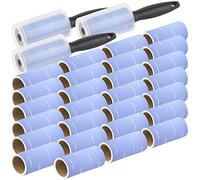 3 rouleaux adhésifs anti-peluche avec 27 rouleaux de recharge [Pearl]