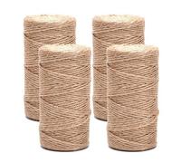 3 Rouleaux De Ficelle De Jute Naturelle, Corde De Chanvre, Pour Emballage De Cadeau De Mariage, De Fête, Bricolage Pour Fleuristes Scrapbooking