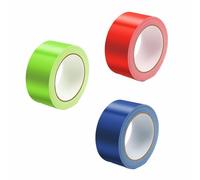 3 Rouleaux extra fort résistant à l'eau colorés Heavy Duty Duct Tape | Ruban Adhésif Toilé Ruban adhésif tissu pour réparations, bricolage, artisanat,5cm x 10m(orange, bleu, vert)