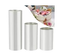 3 Rouleaux Rodoide Transparent Patisserie 8cm/10cm/15cmx10m,Rhodoïde Feuille,Transparent Patisserie Film Bordure Gâteau Réutilisabl