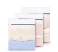 3 Sacs Filet Linge Machine à Laver, 30x40cm Sac Linge Sale, Filet de Lavage Sacs à Linge pour Lingeries,Chaussettes,Sous-Vêtements