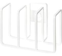 3 Spons Halter Rack Organizer pour l'évier - Acier blanc : Panier à couverts pratique Yamazaki Home Organizer