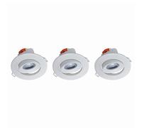 3 spots à encastrer LED intégrée - 5W